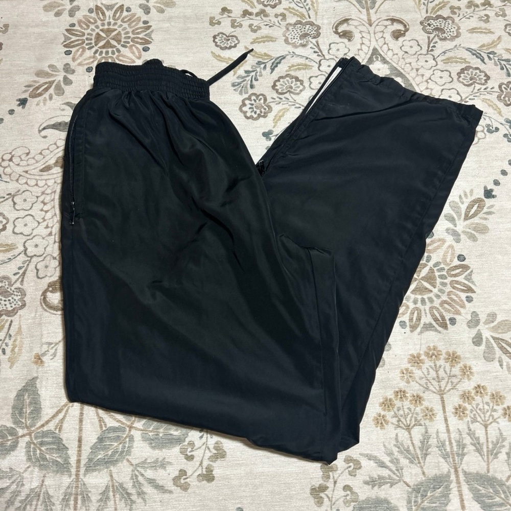 Brandy Melville Glossy TrackPant with zipper pockets and details